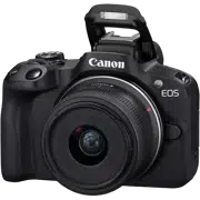 Беззеркальный фотоаппарат Canon EOS R50 Black & RF-S 18-45mm f/4.5-6.3 IS STM KIT, Чёрный