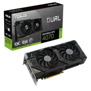 Placă Video ASUS DUAL-RTX4070-O12G, 12GB GDDR6X 192bit (DUAL-RTX4070-O12G)