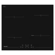 Plită încorporabilă cu inducție Sharp KH-6I45FT0I-EU, Black