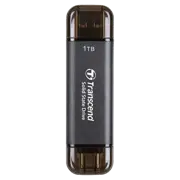 Внешний портативный SSD накопитель Transcend ESD310C, 1 ТБ, Чёрный