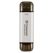 SSD portabil extern Transcend ESD310S, 1 TB, Argintiu