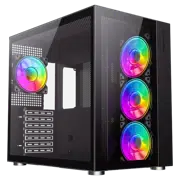 Carcasă PC GameMax INFINITY Midi-Tower, Negru