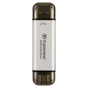 Внешний портативный SSD накопитель Transcend ESD310S, 2 ТБ, Серебристый