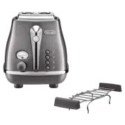Тостер DeLonghi CTOT 2103 GY, Icona Metallics