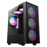 Carcasă PC GameMax STORM Mini-Tower, Negru