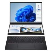 Ноутбук 14" ASUS Zenbook DUO OLED UX8406MA, Inkwell Gray, Intel Core Ultra 9 185H, 32Гб/2048Гб, Windows 11 Home