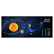 Игровой коврик для мыши Gembird MP-SOLARSYSTEM-XL-01, Large, Black