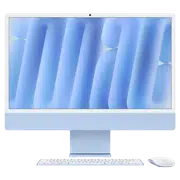 Computer All-in-One Apple iMac 2024, M4, 16GB/256GB, 60 Hz, Albastru