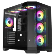 Carcasă PC Gamemax HYPE-A Mid Tower, Negru