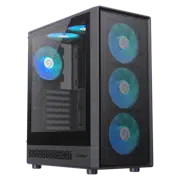 Carcasă PC Gamemax STORM 2 AB Midi-Tower, Negru