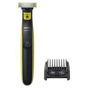 Trimmer pentru bărbați Philips OneBlade, Negru/Verde