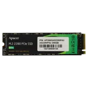 Накопитель SSD Apacer AS2280P4U, 256Гб, AP256GAS2280P4U-1