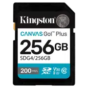 Карта памяти Kingston Canvas Go! Plus, 256Гб