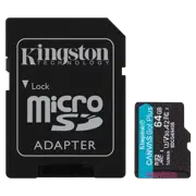 Карта памяти Kingston Canvas Go! Plus, 64Гб