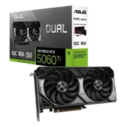 Placă video ASUS Dual GeForce RTX 5060 Ti OC, Negru