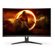 Monitor Gaming 31.5" AOC C32G2ZE/BK, Negru/Roșu