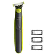 Trimmer pentru bărbați Philips OneBlade 360, Negru/Verde