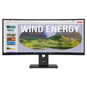 Monitor 34" Lenovo T34WD-40, VA 3440x1440 WQHD, Eclipse Black