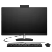 Computer All-in-One HP 24-cr0074ci, Ryzen 5, 16GB/512GB, 60 Hz, Negru