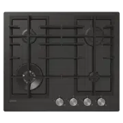 Plită incorporabilă cu gaz Candy CVFG6BF4PX, Negru