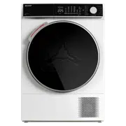 Uscător de rufe Sharp KD-NHL0S9GWC-EE, 10 kg, Alb