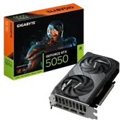 Placă video Gigabyte GeForce RTX 5050 WINDFORCE OC, Negru