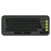 Клавиатура Logitech POP ICON, Беспроводное, Графит/Зеленый