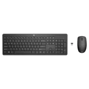Клавиатура и мышь HP 230, Беспроводное, Чёрный