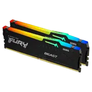 Оперативная память Kingston FURY Beast RGB KF560C36BBE2AK2-32, 32 ГБ, Black