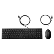 Клавиатура и мышь HP 320MK, Проводное, Чёрный