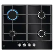 Plită incorporabilă cu gaz Electrolux KGG6426K, Negru