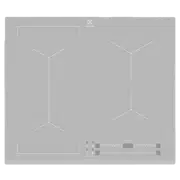 Plită incorporabilă cu inducție Electrolux EIV63440BS, Argintiu