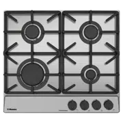 Plită încorporabilă pe gaz Hansa BHGI6515506, Silver