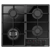 Plită încorporabilă pe gaz Hansa BHKS6718511, Black