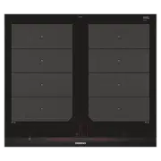 Plită incorporabilă cu inducție Siemens EX675LXC1E, Negru