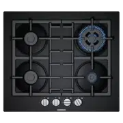 Plită încorporabilă pe gaz Siemens EN6B6HB90, Black