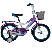 Велосипед Fulger Rase Kid 16" Фиолетовый БелыйСталь/ Детский